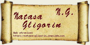 Nataša Gligorin vizit kartica
